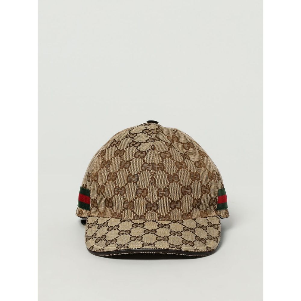 Gucci Beige Cotton And Leather Cap (Baseball Hat) | Regal Royce