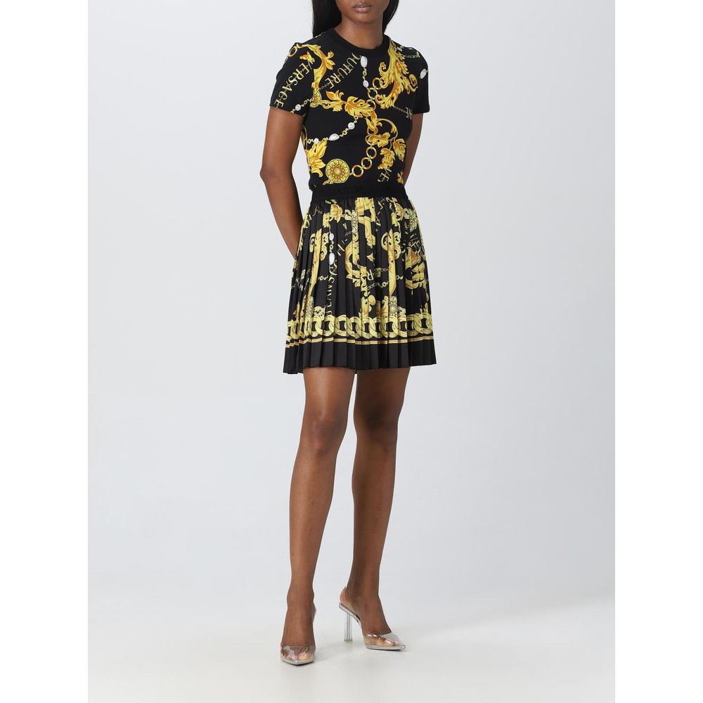 Versace Jeans Black Cotton T-Shirt | Regal Royce