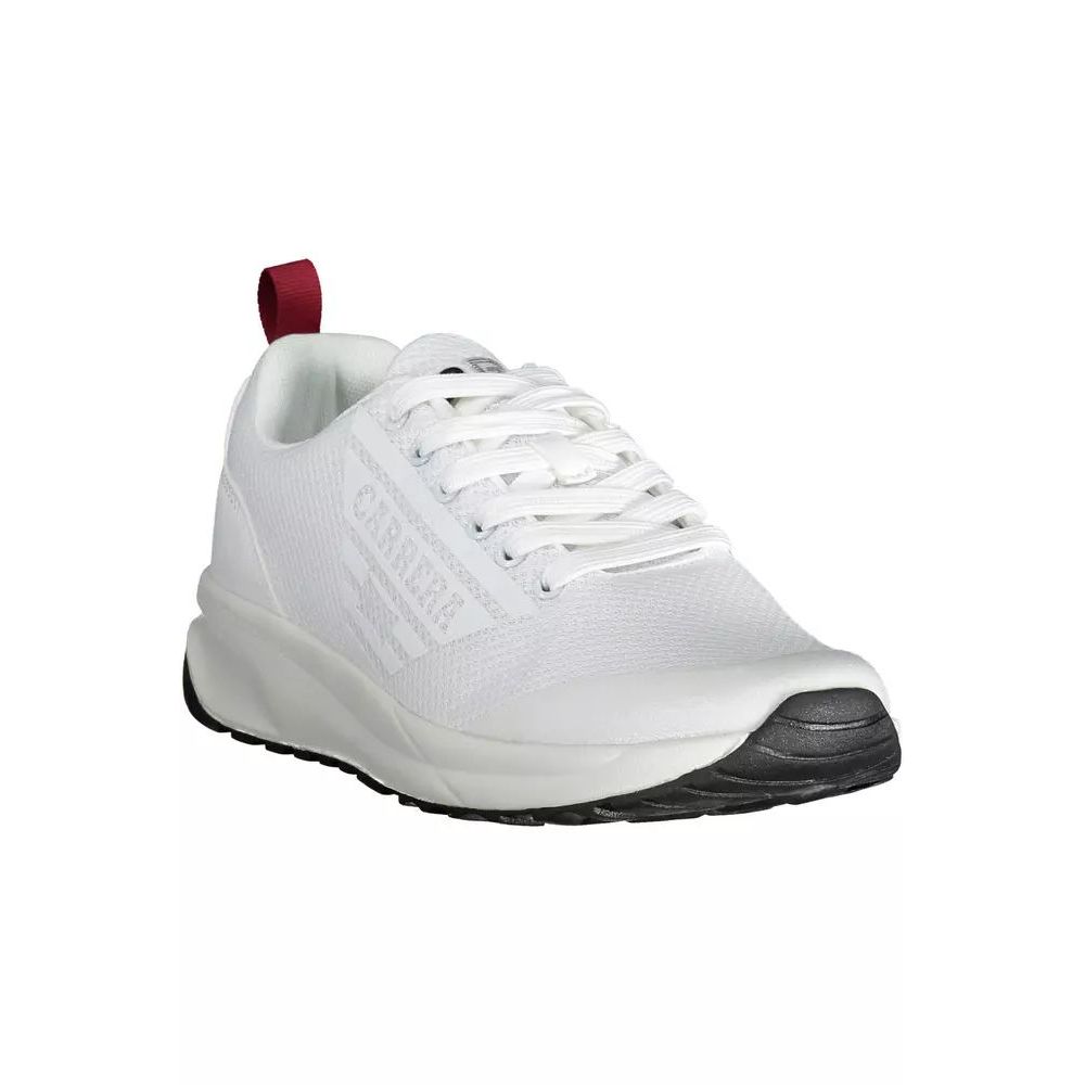 Carrera White Polyester Athletic Sneakers | Regal Royce