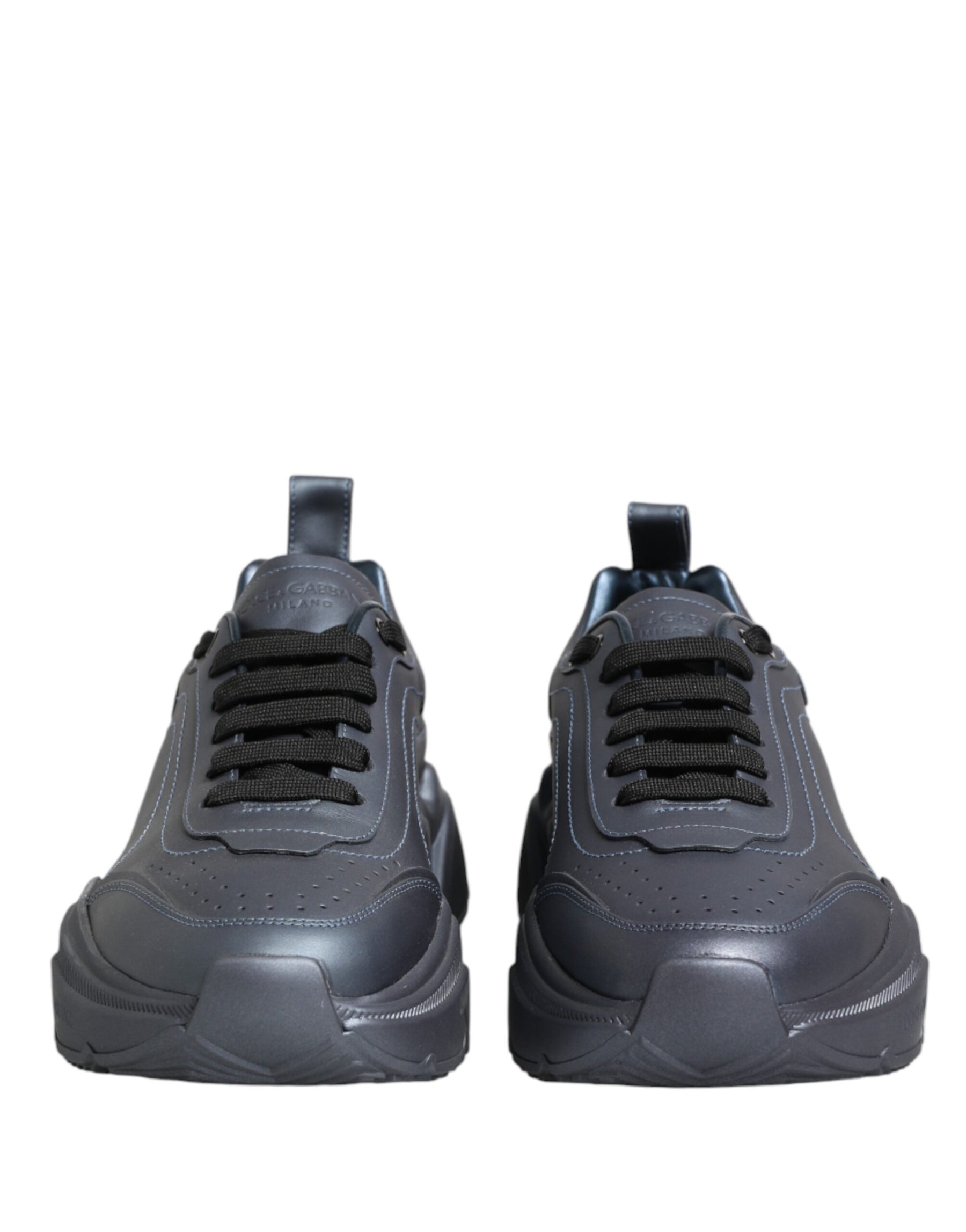 Dolce & Gabbana Blueish Gray Daymaster Low Top Sneakers Shoes | Regal Royce