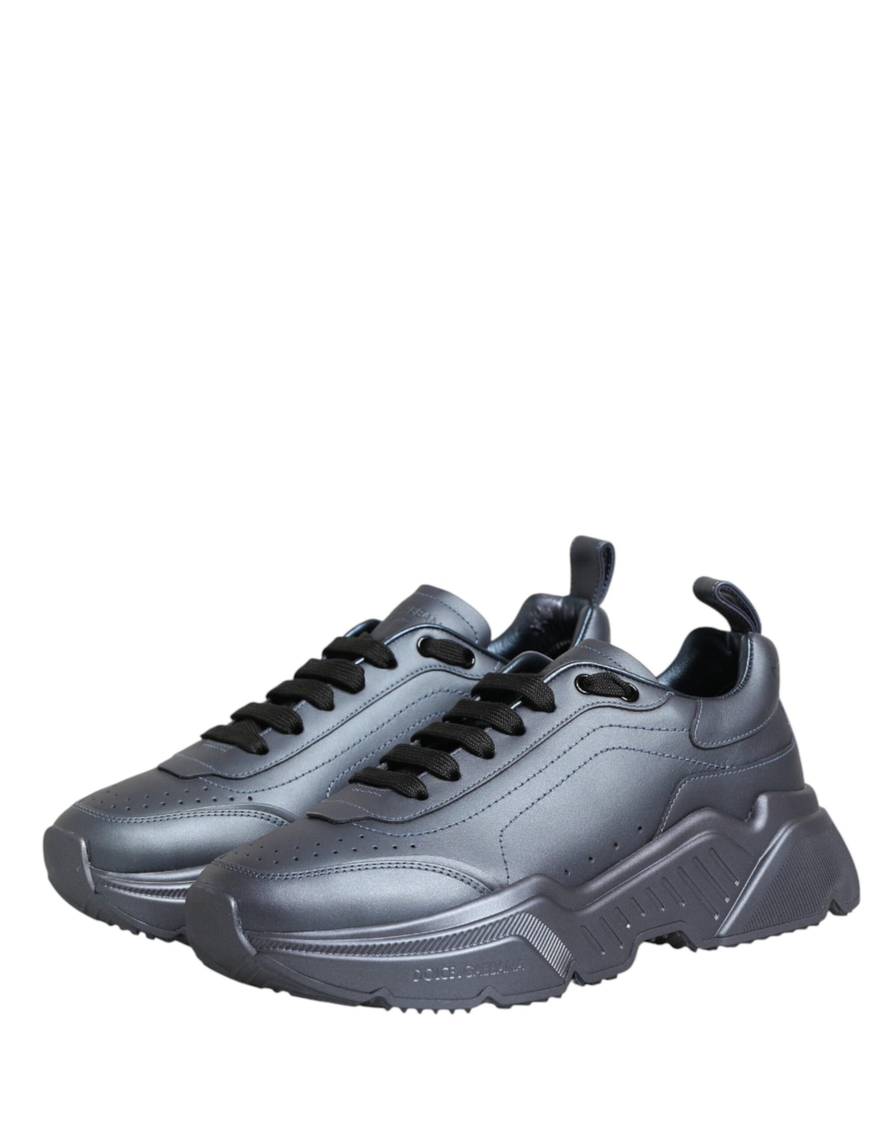 Dolce & Gabbana Blueish Gray Daymaster Low Top Sneakers Shoes | Regal Royce