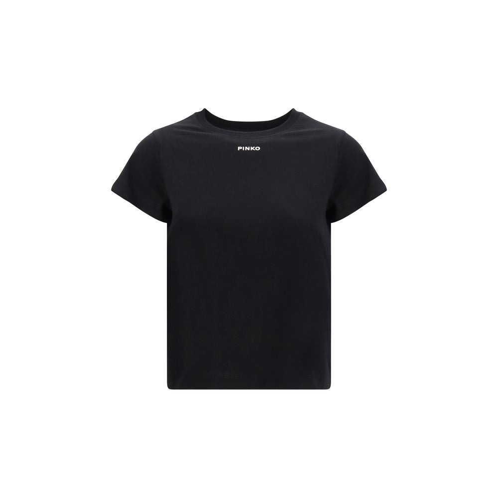 PINKO Black Cotton T-Shirt | Regal Royce