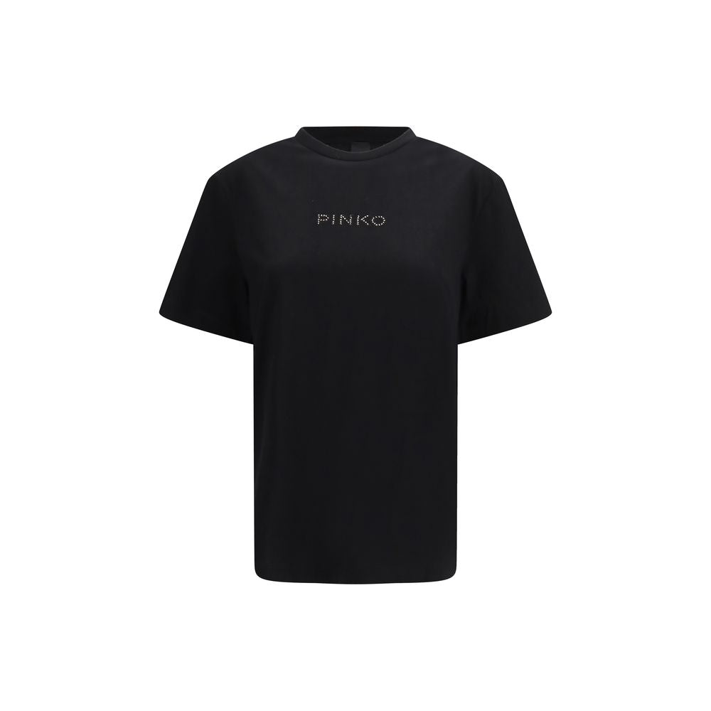 PINKO Black Cotton T-Shirt | Regal Royce