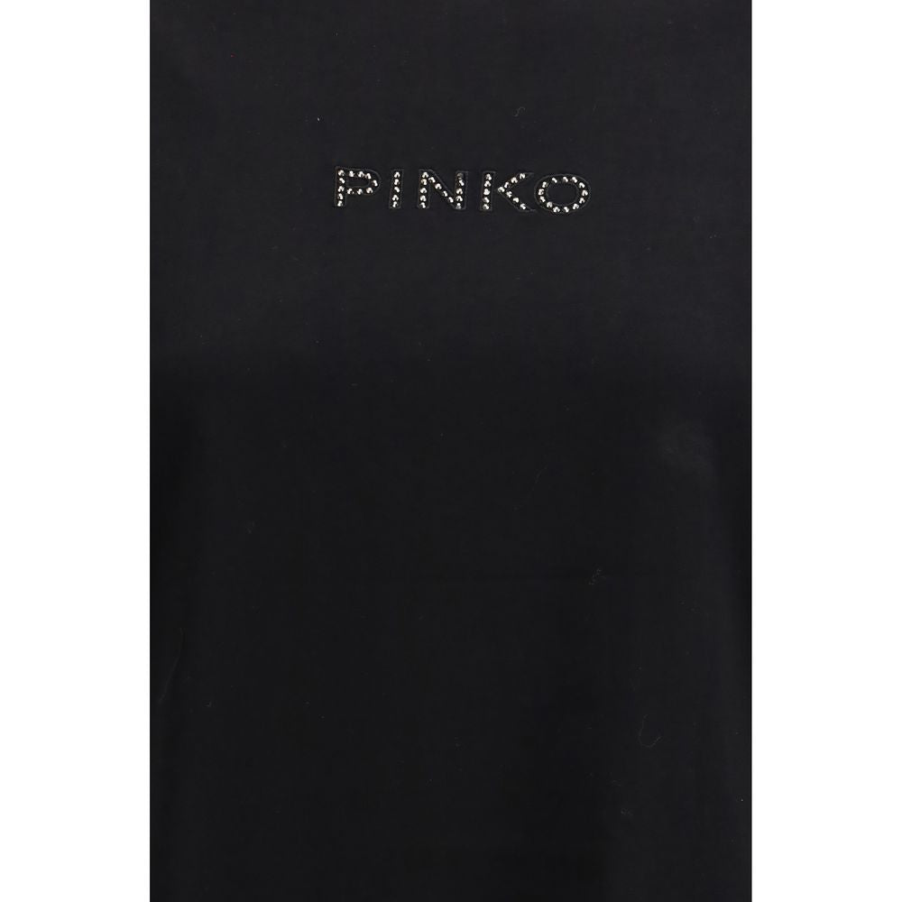 PINKO Black Cotton T-Shirt | Regal Royce