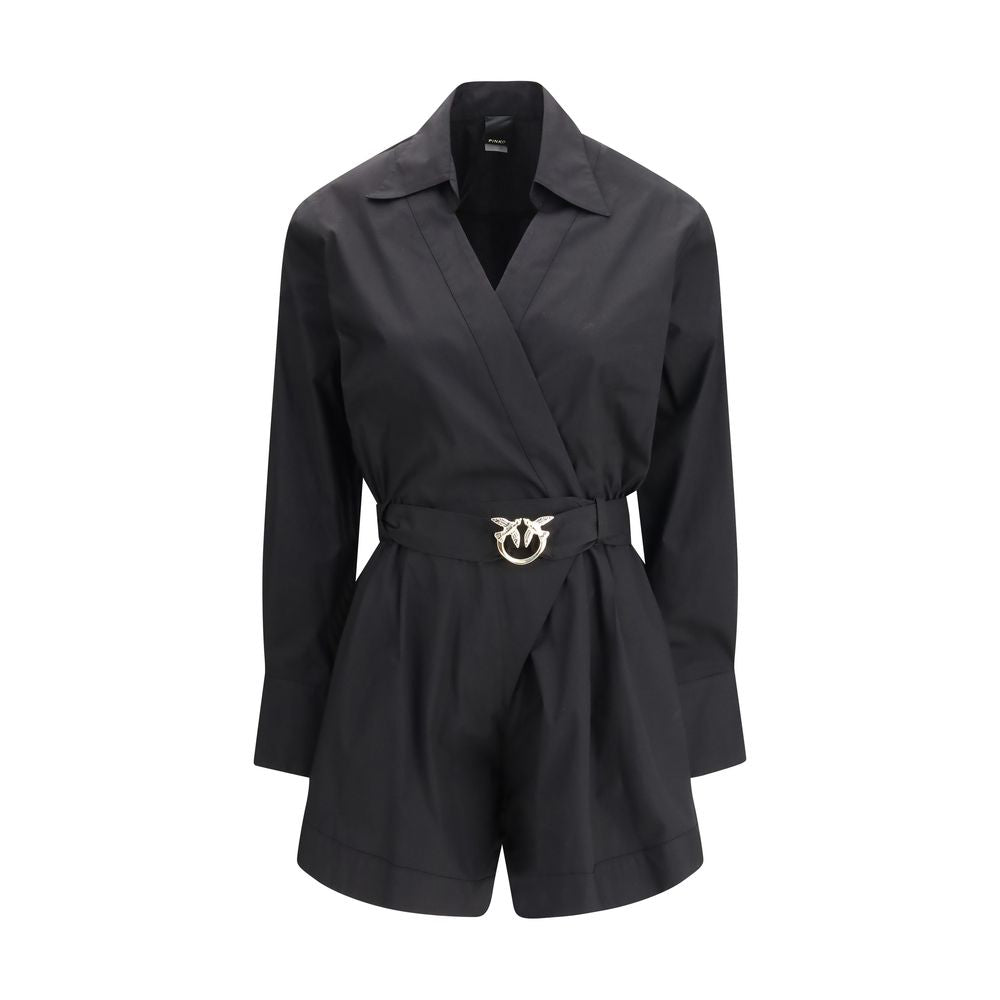 PINKO Black Cotton Jumpsuit | Regal Royce
