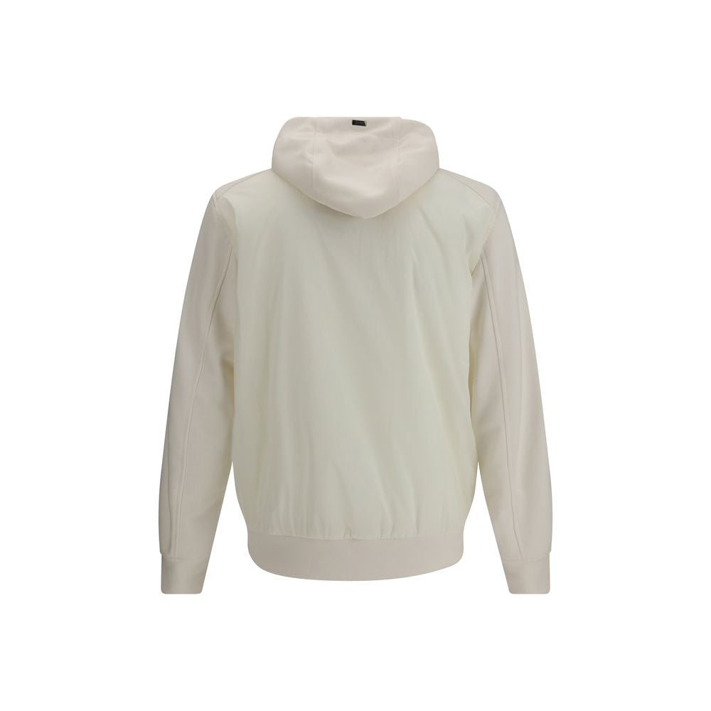 Herno White Polyamide Shell Jacket | Regal Royce