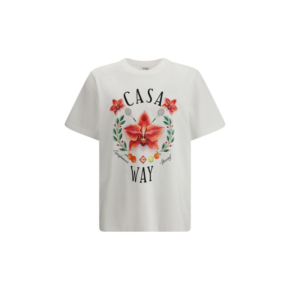 Casablanca White Cotton T-Shirt | Regal Royce