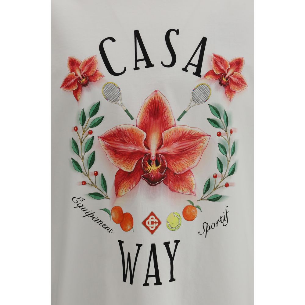 Casablanca White Cotton T-Shirt | Regal Royce