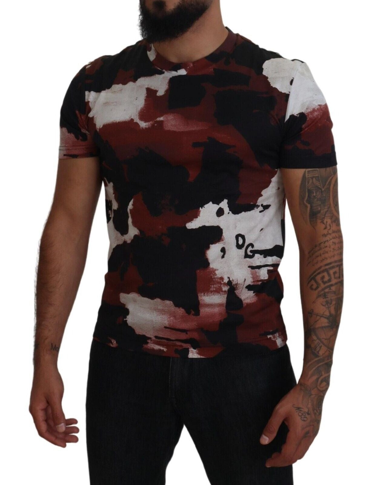 Dolce & Gabbana Multicolor Tie Dye Cotton Crew Neck T-shirt | Regal Royce