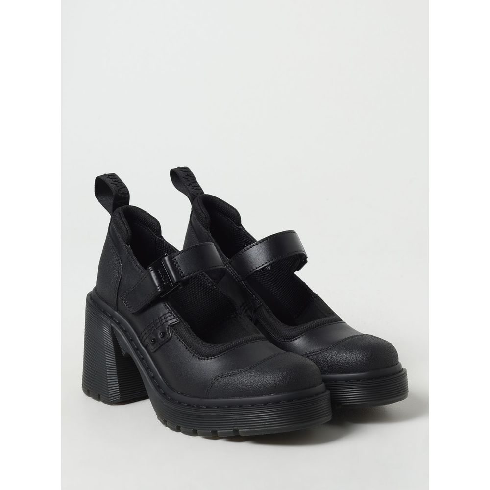 Dr. Martens Black Leather Platform Pumps | Regal Royce