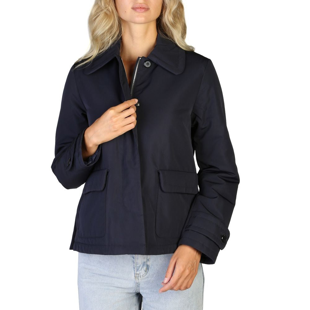 Geox Blue Polyester Bomber | Regal Royce