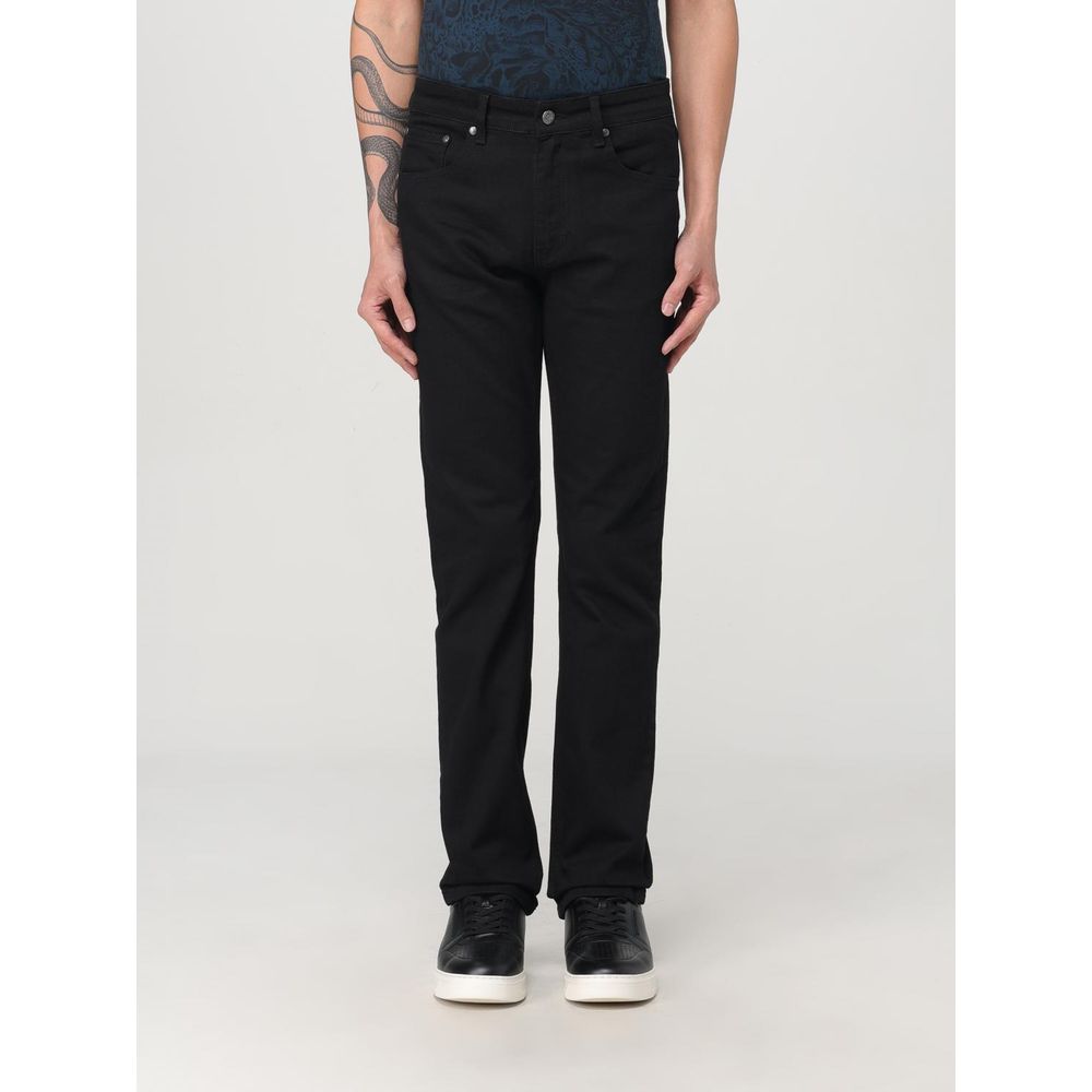 Just Cavalli Black Cotton Straight-Leg Jeans | Regal Royce