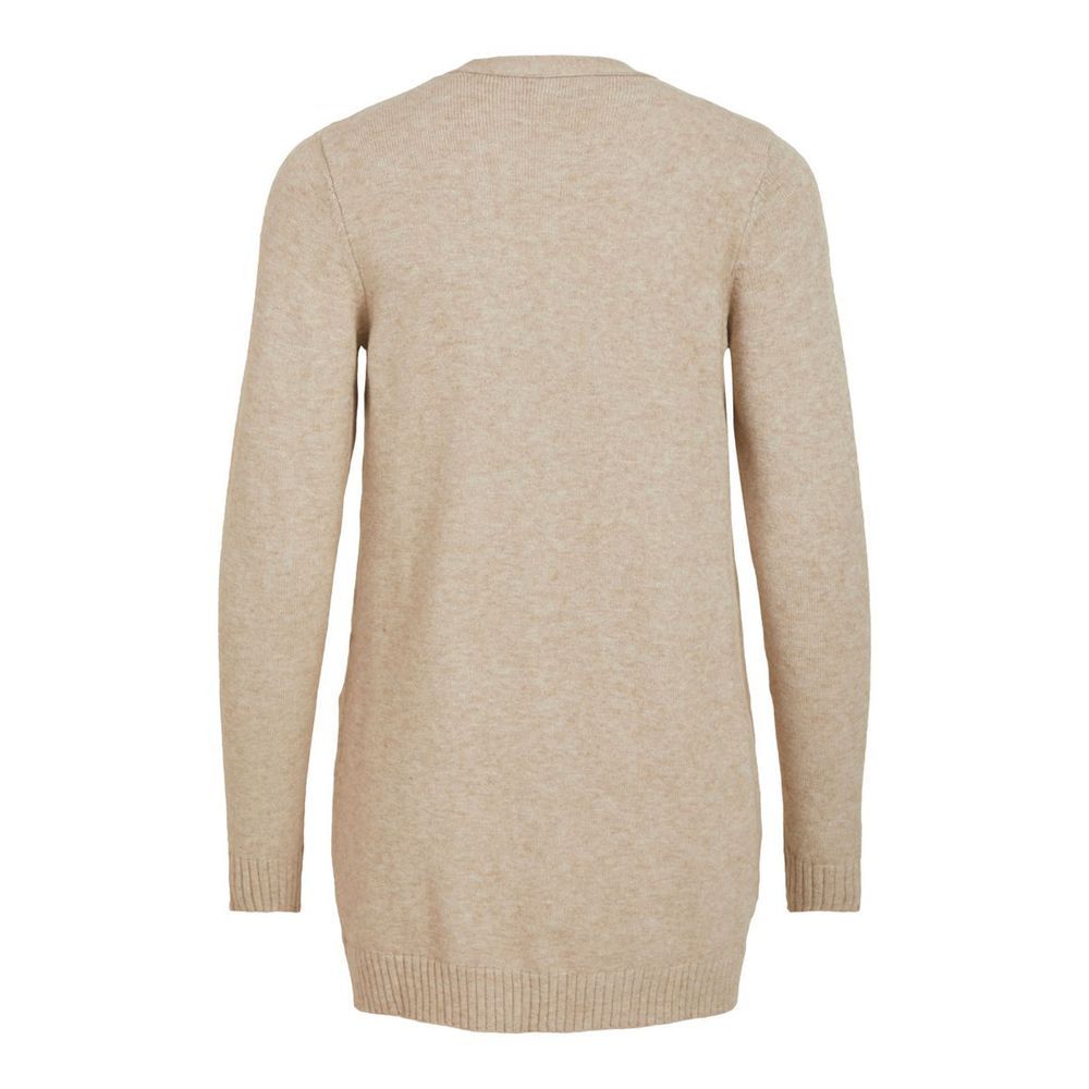 Vila Clothes Beige Viscose Cardigan | Regal Royce