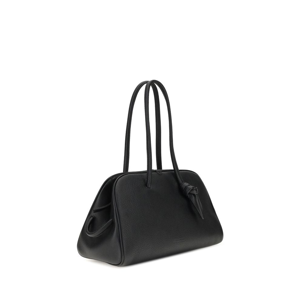 Jacquemus Black Calf Leather Bos Taurus Shoulder Bag | Regal Royce