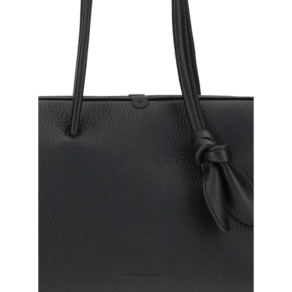 Jacquemus Black Calf Leather Bos Taurus Shoulder Bag | Regal Royce