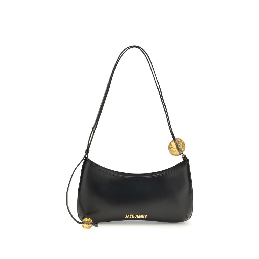 Jacquemus Black Calf Leather Bos Taurus Shoulder Bag | Regal Royce
