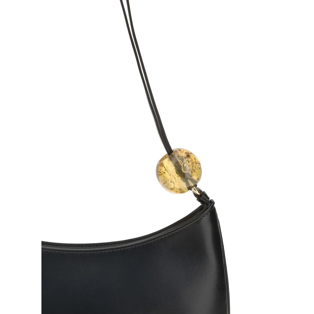 Jacquemus Black Calf Leather Bos Taurus Shoulder Bag | Regal Royce