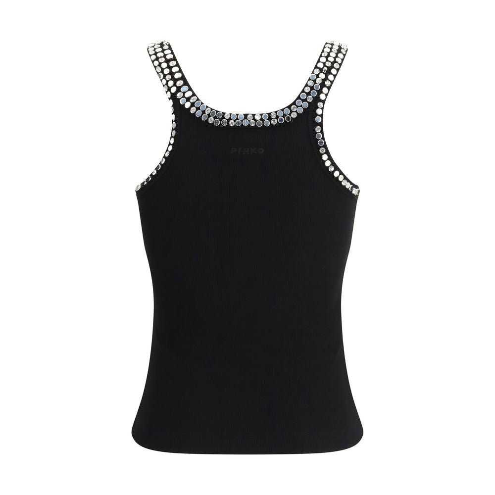 PINKO Black Cotton Top | Regal Royce