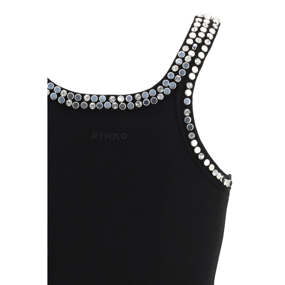 PINKO Black Cotton Top | Regal Royce