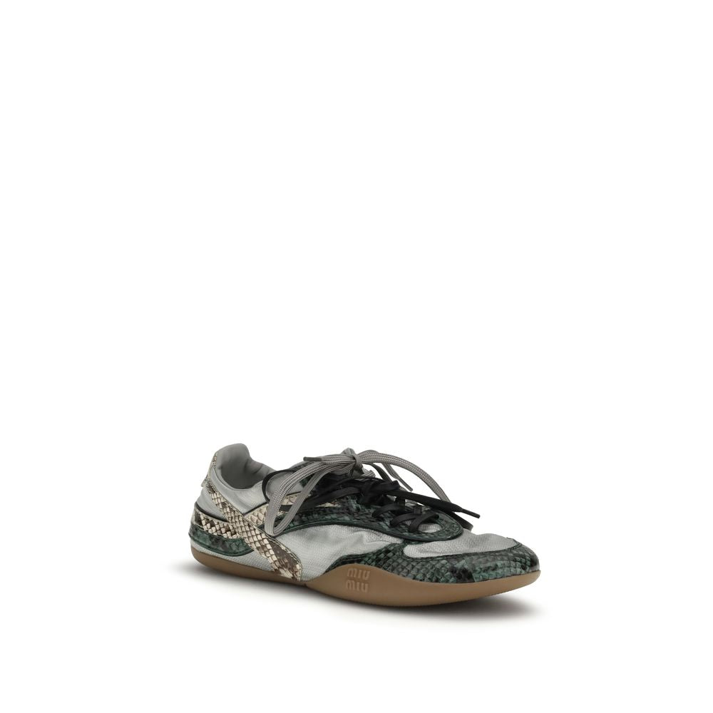 Miu Miu Gray Rubber Athletic Sneakers | Regal Royce