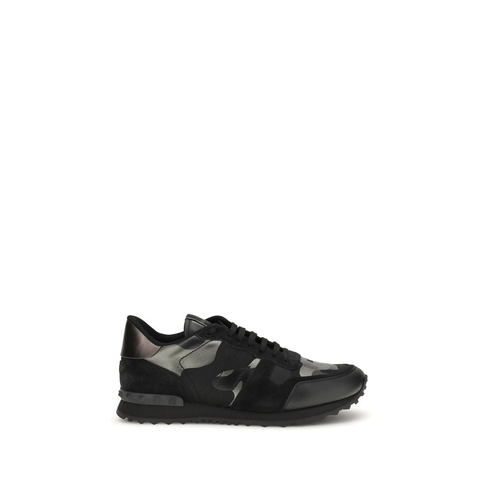 Valentino Garavani Black Lamb Ovis Aries Aries Athletic Sneakers | Regal Royce