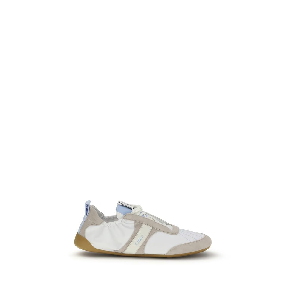 Chloé White Calf Leather Bos Taurus Athletic Sneakers | Regal Royce