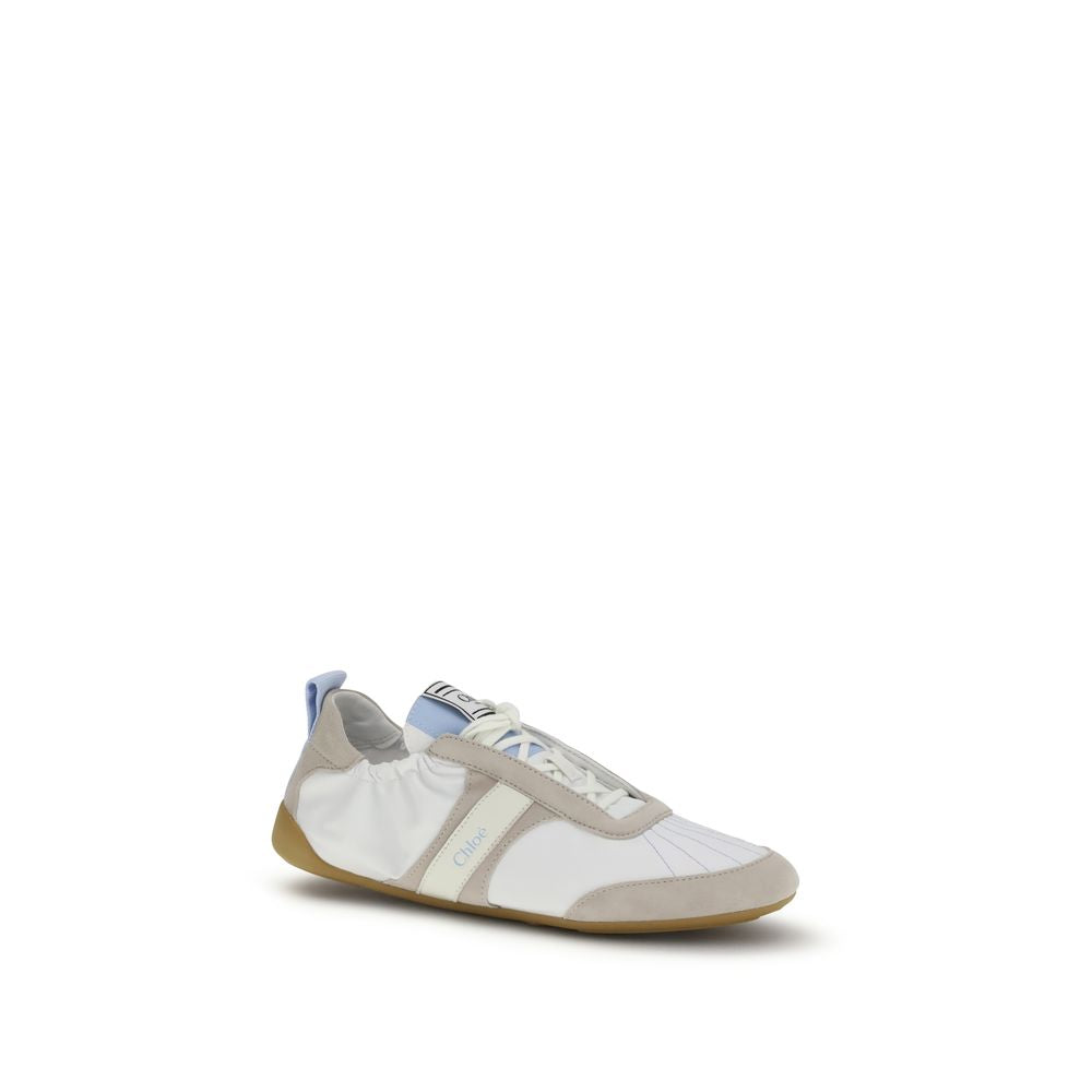 Chloé White Calf Leather Bos Taurus Athletic Sneakers | Regal Royce
