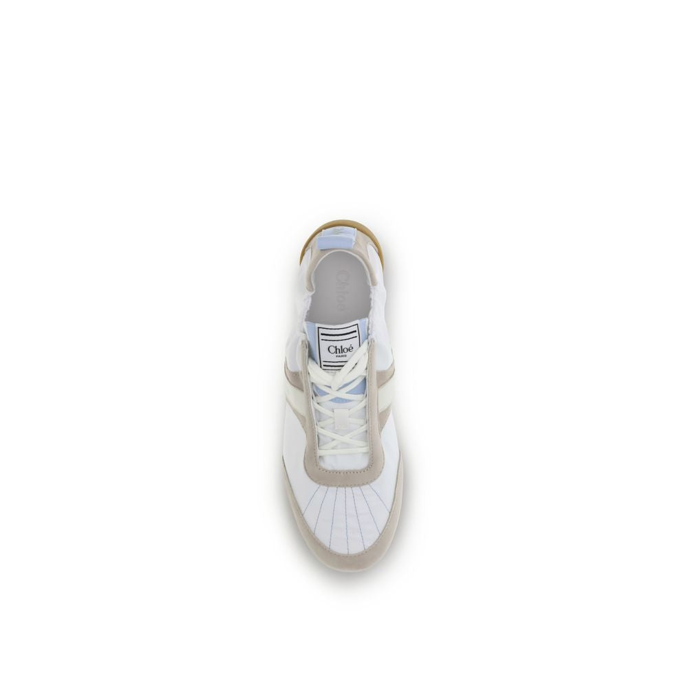 Chloé White Calf Leather Bos Taurus Athletic Sneakers | Regal Royce