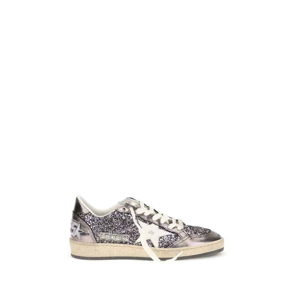 Golden Goose Gray Calf Leather Bos Taurus Low Top Sneakers | Regal Royce