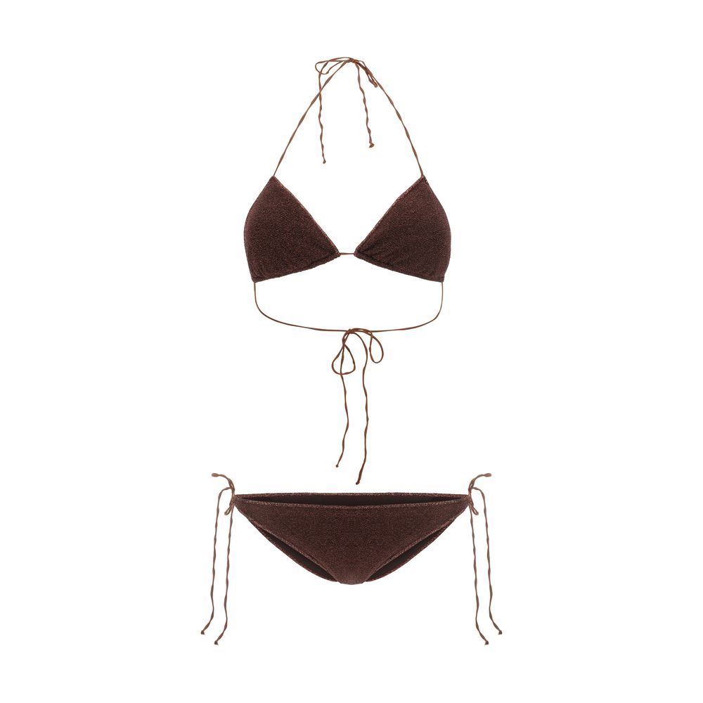 Oséree Brown Elastane Bikini | Regal Royce