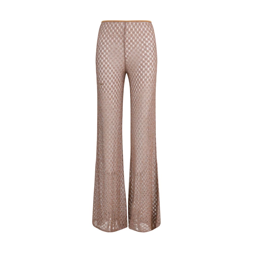 Missoni Brown Viscose Flared Pants | Regal Royce