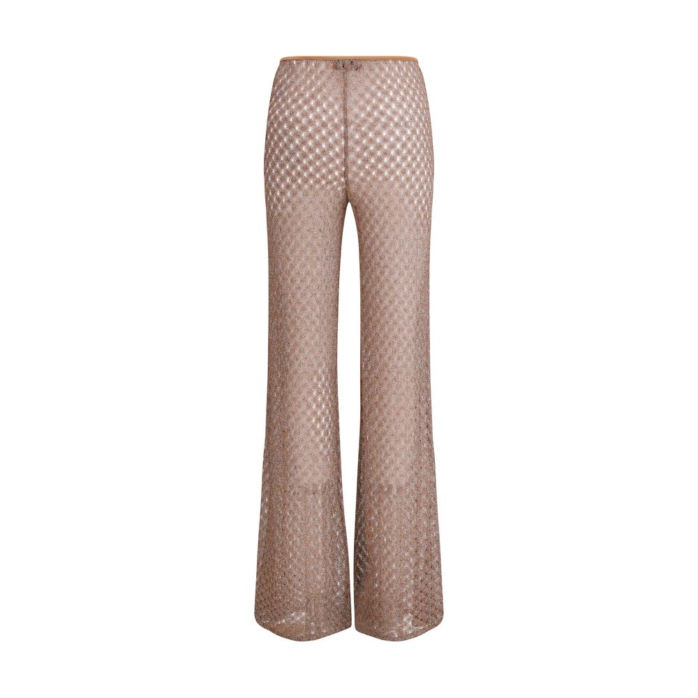 Missoni Brown Viscose Flared Pants | Regal Royce