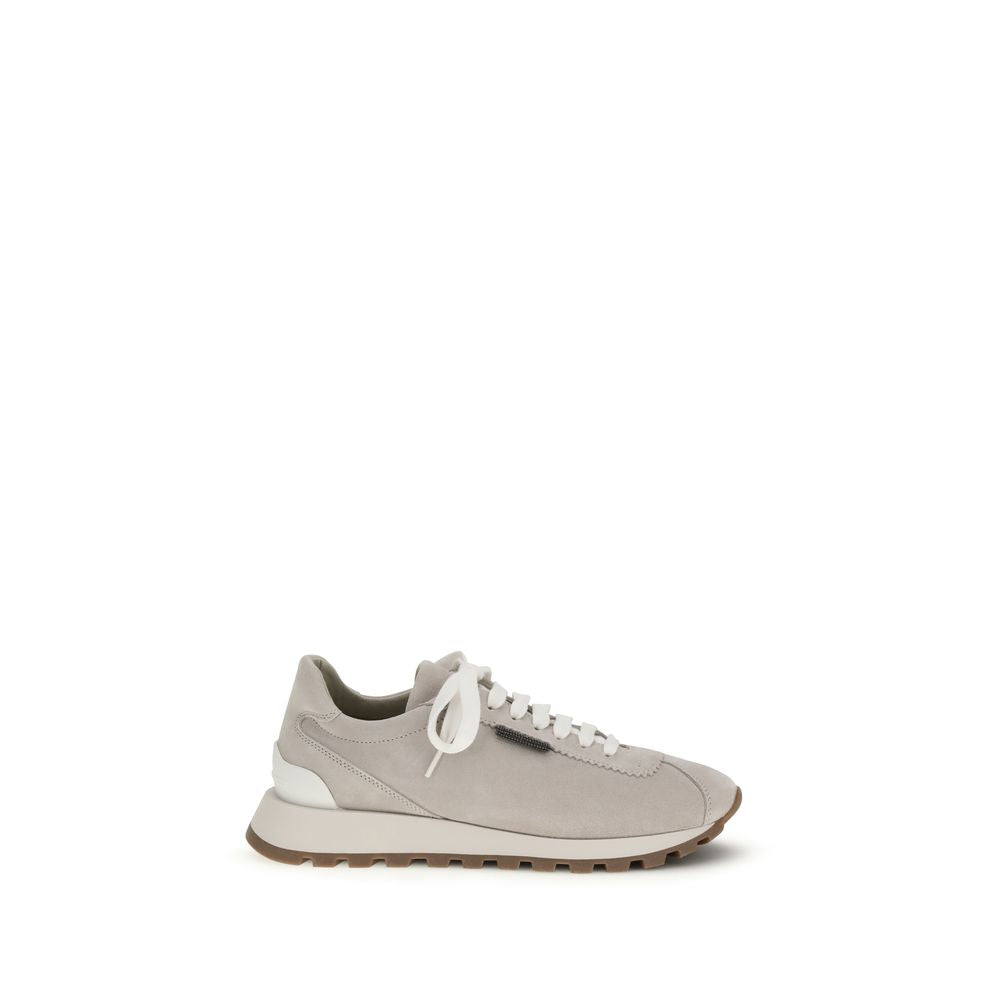 Brunello Cucinelli Gray Rubber Platform Sneakers | Regal Royce