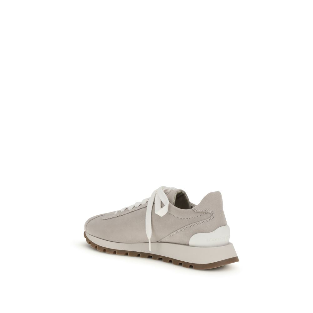 Brunello Cucinelli Gray Rubber Platform Sneakers | Regal Royce