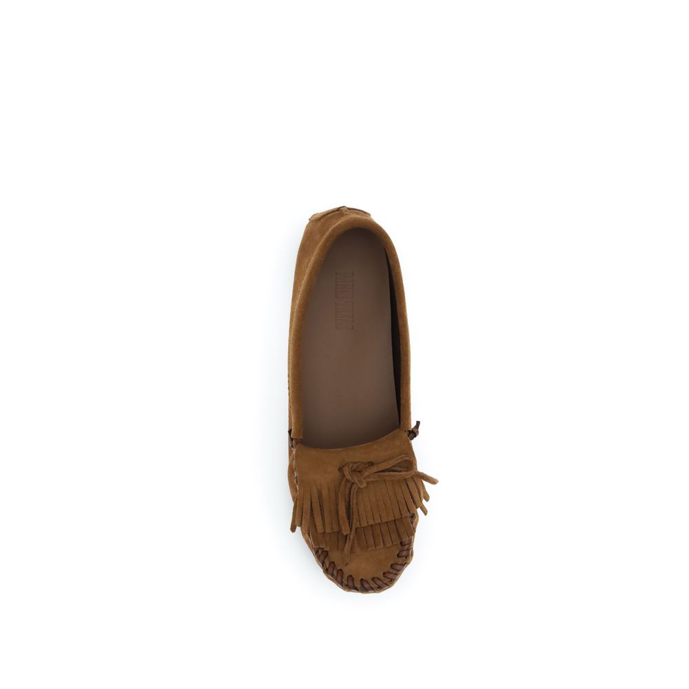 Paris Texas Brown Calf Leather Bos Taurus Slip-On Loafers | Regal Royce