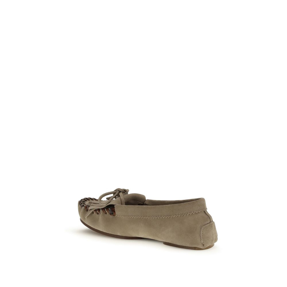 Paris Texas Gray Calf Leather Bos Taurus Moccassin | Regal Royce