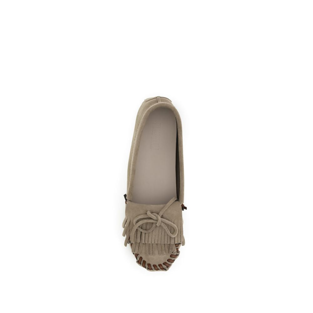 Paris Texas Gray Calf Leather Bos Taurus Moccassin | Regal Royce
