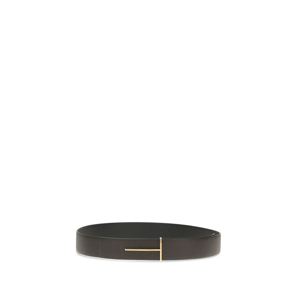 Tom Ford Brown Calf Leather Bos Taurus Regular Belt | Regal Royce