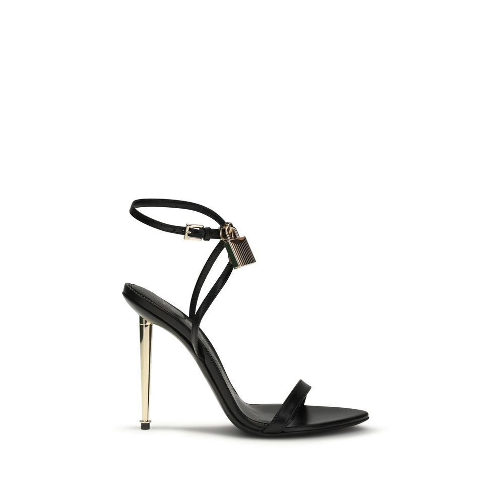 Tom Ford Black Goatskin Stiletto Heel Sandals | Regal Royce