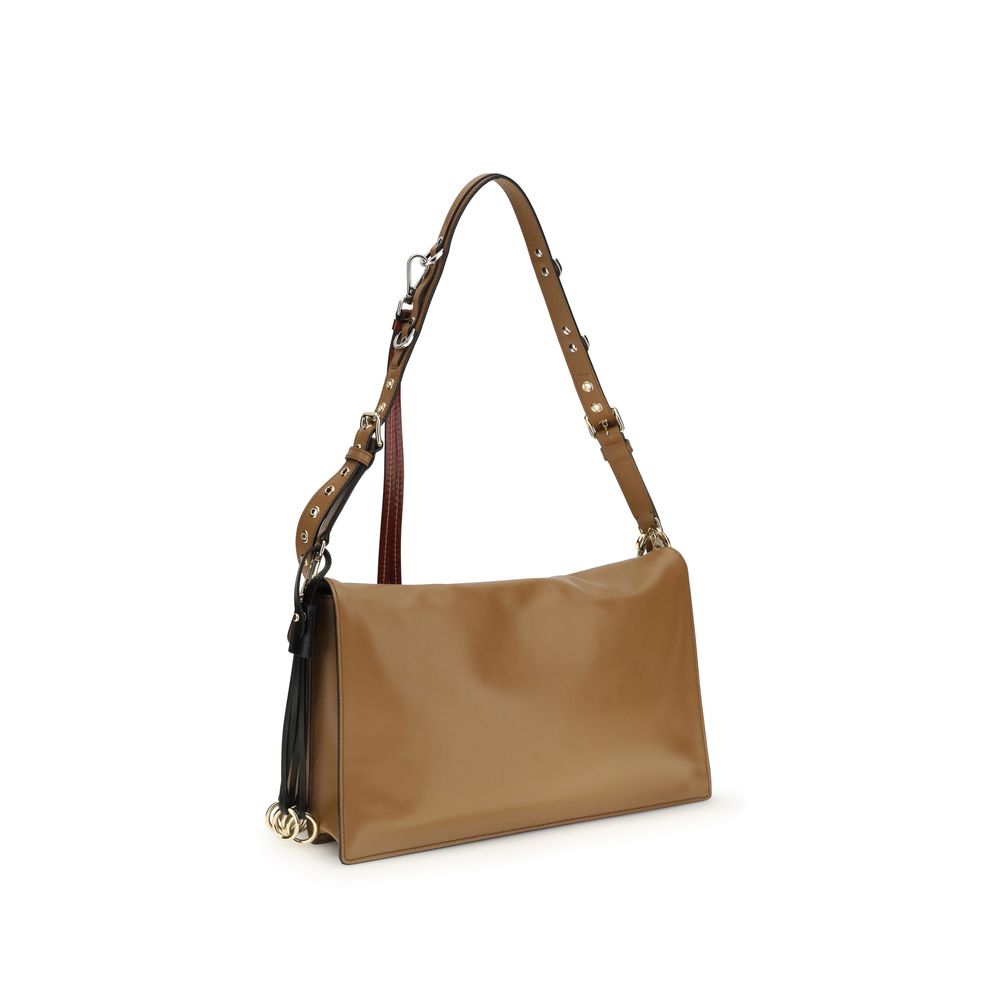 Prada Beige Calf Leather Bos Taurus Shoulder Bag | Regal Royce