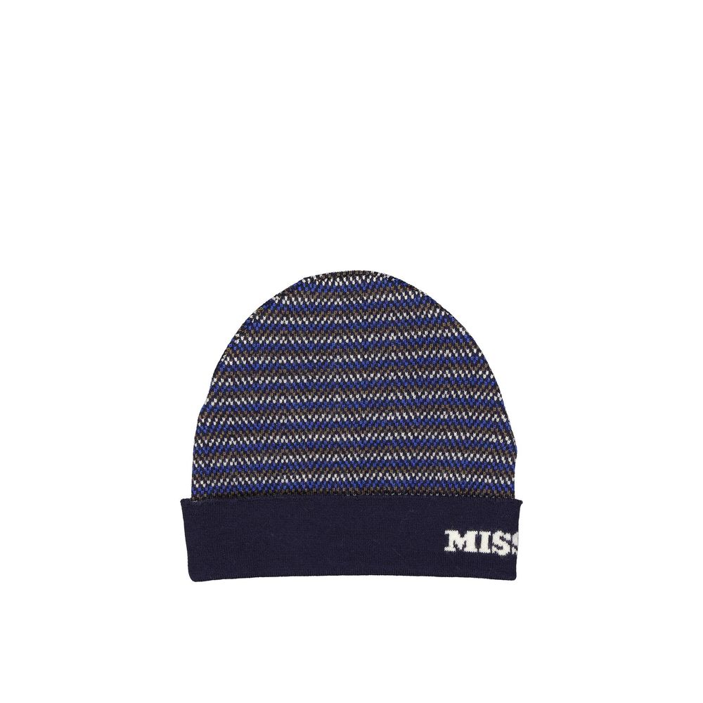 Missoni Blue Wool Beanie | Regal Royce