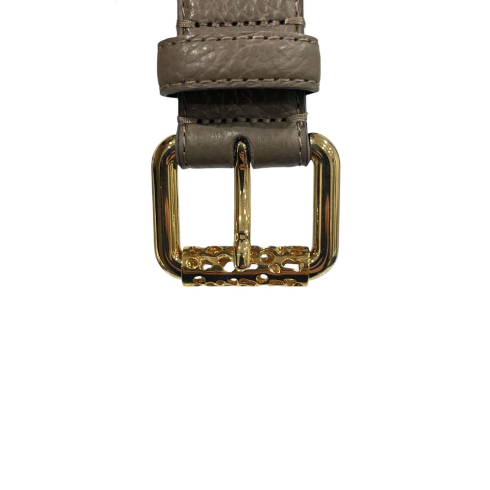 Borbonese Grey Leather Women Belt | Regal Royce