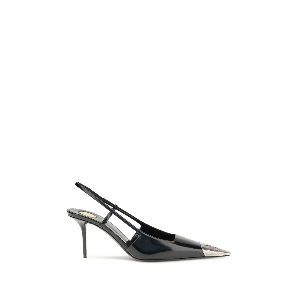 Saint Laurent Black Leather High Heel Pumps | Regal Royce