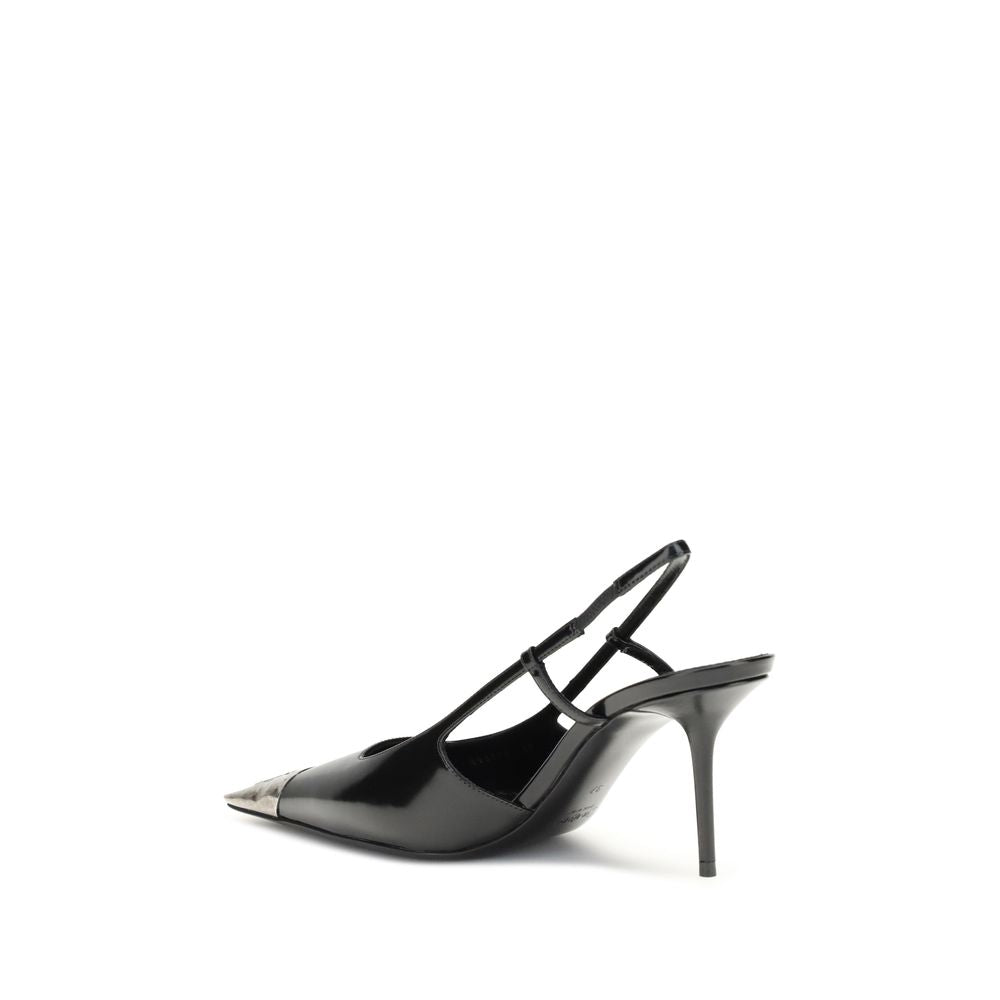 Saint Laurent Black Leather High Heel Pumps | Regal Royce
