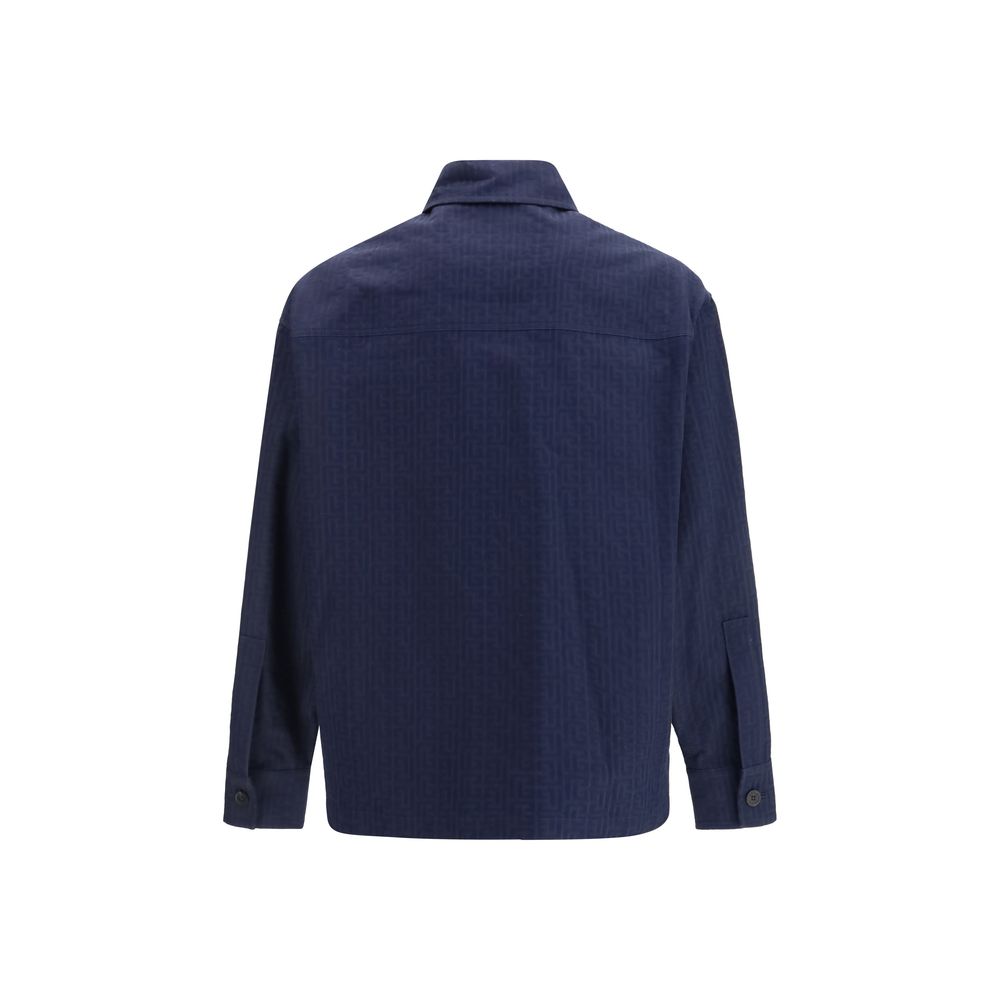 Balmain Blue Cotton Coat | Regal Royce