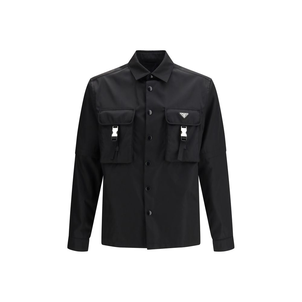 Prada Black Recycled Polyamide Jackets And Coat | Regal Royce