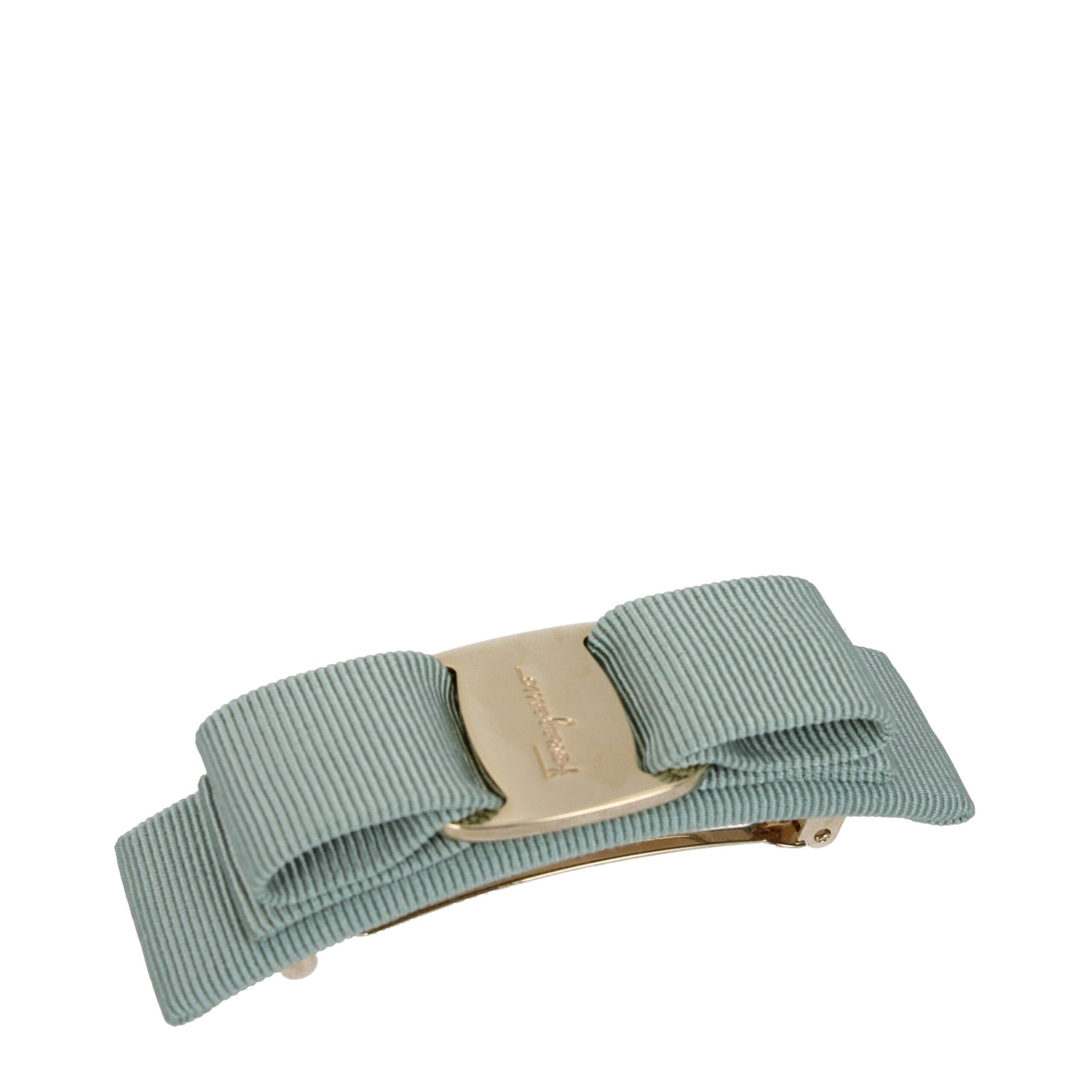 Salvatore Ferragamo Green Fabric Hair Bow | Regal Royce