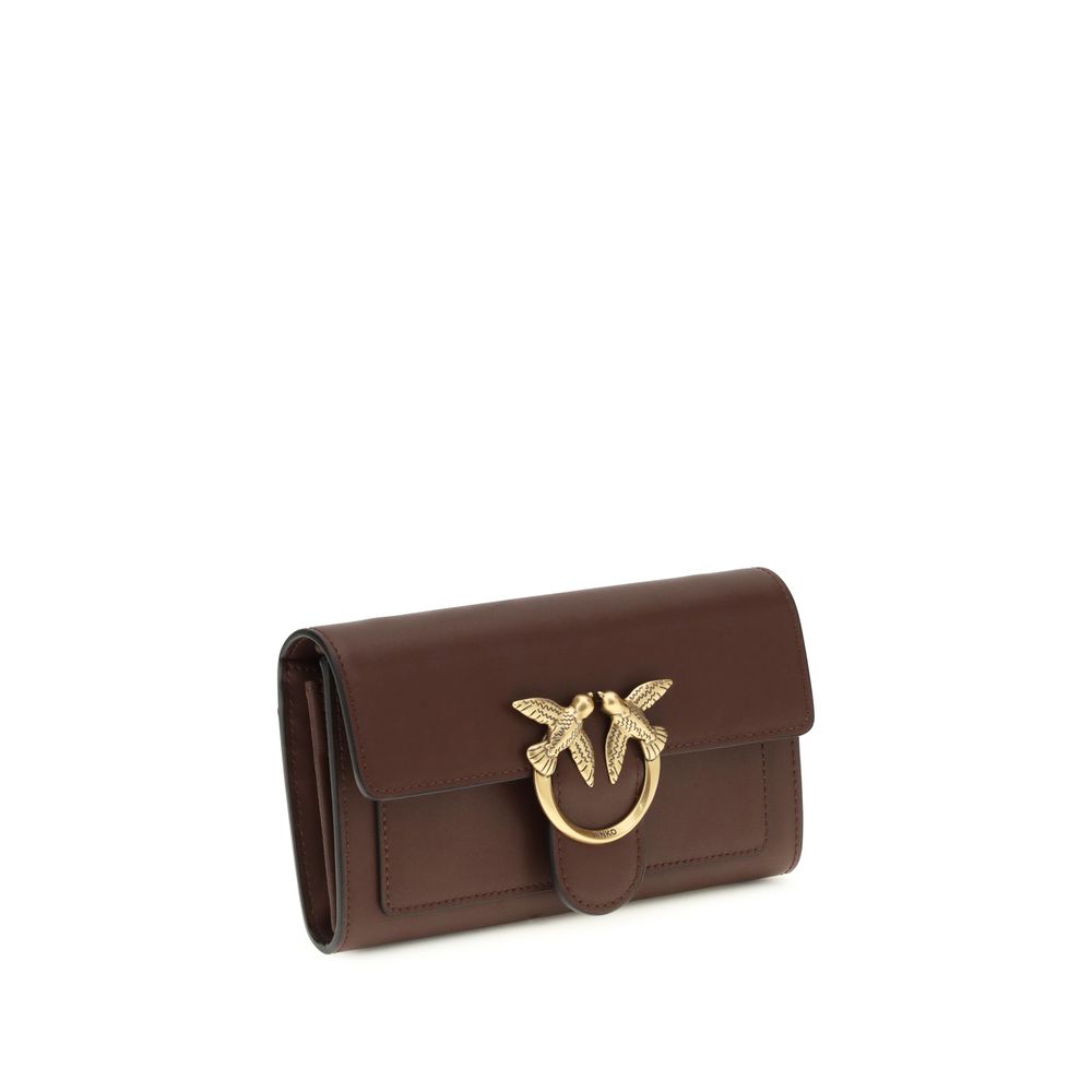 PINKO Brown Calf Leather Bos Taurus Shoulder Bag | Regal Royce