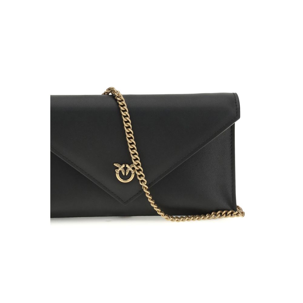 PINKO Black Calf Leather Bos Taurus Handbag | Regal Royce