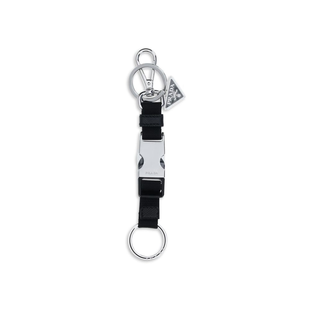 Prada Black Nylon Keychain | Regal Royce
